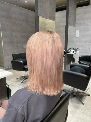 ミディアム カラー saho .のヘアスタイル