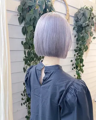 ミディアム カラー AiM 大名　似合わせカットのヘアスタイル