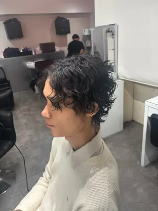 パーマ メンズ メンズ特化✨️ 韓国風パーマ🔥一八のヘアスタイル