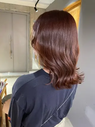 ミディアム カラー ヘアアレンジ CEINE OUR ‪🍒なつきのヘアスタイル