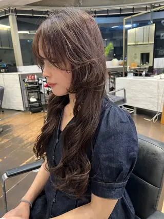 ロング カラー ROBBY所属・松井美樹/似合わせ ガーリー・韓国のヘアスタイル