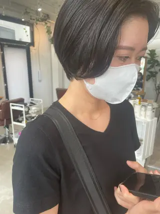 ショート 🦋顔周りカット/レ イヤー/ユリ🦋のヘアスタイル