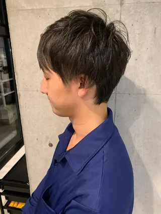 ショート メンズ ピンクベージュ/新潟 万代/高橋桃葉🍑のヘアスタイル