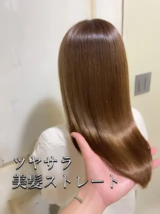 セミロング カラー パーマ ヘアアレンジ Zina福岡天神店 艶髪/レイヤー/小顔のヘアスタイル