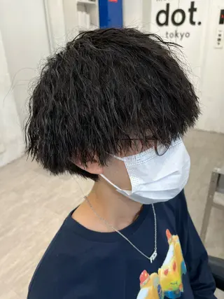 パーマ メンズ メンズショート美容師 💈高橋和真💈のヘアスタイル