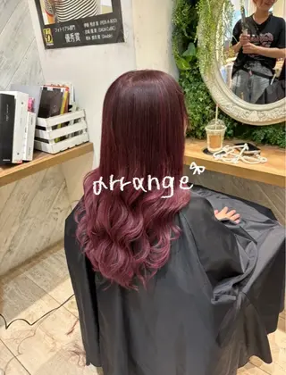 ロング 🧃暖色カラー/🪷 アレンジ/ yunaのヘアスタイル