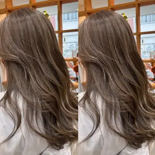 ロング カラー peakshair所属・艶々になる髪質改善 𝒀𝑼𝑻𝑶のヘアスタイル