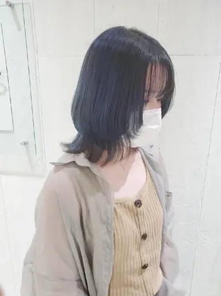 ミディアム カラー レイヤーカット/ ウルフカット/大橋 のヘアスタイル