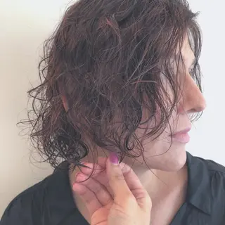 ミディアム パーマ ORIKA 美容室のヘアスタイル
