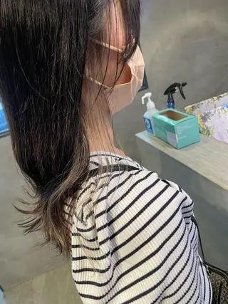 セミロング カラー ギャルの革命児 秀斗のヘアスタイル