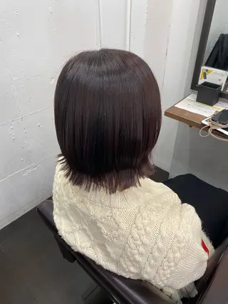 ショート カラー ヘアアレンジ 🍒ᩚ名駅/艶髪 縮毛矯正/あゆ🍒ᩚのヘアスタイル