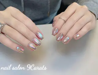 ネイル 💜ワンホンネイル ナインカラット💎のネイルデザイン