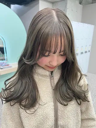 セミロング カラー IROW/イロウ天神 大名店 yamaのヘアスタイル