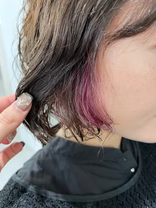 ミディアム カラー 暖色カラー／ ヘアセット🌛櫻井舞のヘアスタイル