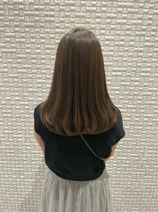 セミロング カラー シャドールーツ美容師 篠原康太のヘアスタイル