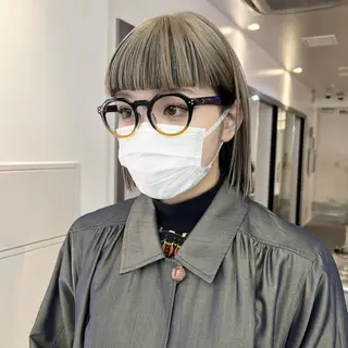 ショート カラー 🥃ベージュ/ ボブ🥃Yujiroのヘアスタイル