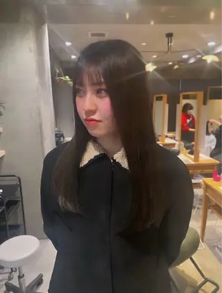 ロング ダン/メンズ/ 顔周り×透明感カラーのヘアスタイル