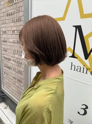 セミロング カラー ヘアアレンジ ブリーチなし/ レイヤー🌿runaのヘアスタイル