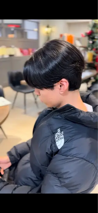 メンズ メンズカット/韓国 ウルフ/毛流れのヘアスタイル