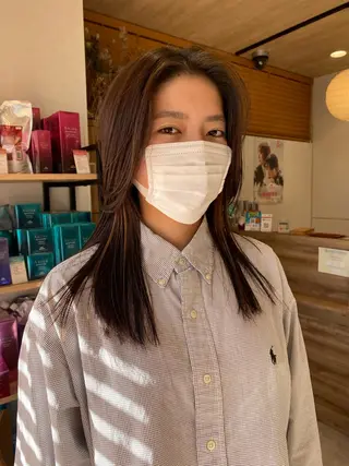 セミロング カラー パーマ指名No1 /namiのヘアスタイル