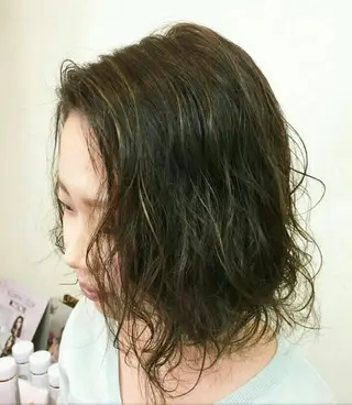 セミロング カラー パーマ ヘアーズ　ゼロ所属・❤️ヘアーズ ゼロ❤️のヘアスタイル