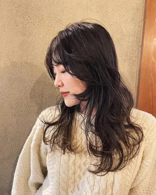 ミディアム カラー 似合わせパーマ 🌼カンナのヘアスタイル