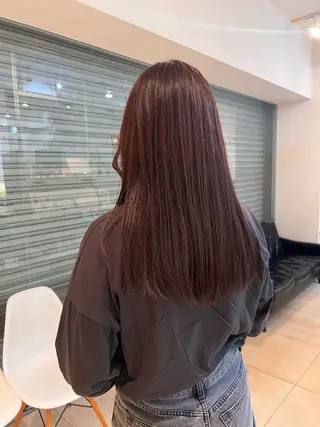 セミロング カラー リリカ🐈‍⬛ブリー チカラー/上永谷のヘアスタイル