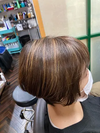 ショート カラー katae sayoriのヘアスタイル