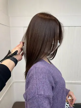 ミディアム カラー HIKARU副店長/ ✨️髪質改善のヘアスタイル