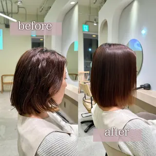ulu名古屋栄所属・落合しほ/韓国ヘア/ 髪質改善/縮毛矯正のヘアスタイル