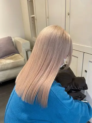 カラー 透明感ハイトーン🐩 渋谷/yumekaのヘアスタイル