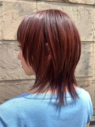 ミディアム カラー ヘアアレンジ 渡邉 舞のヘアスタイル