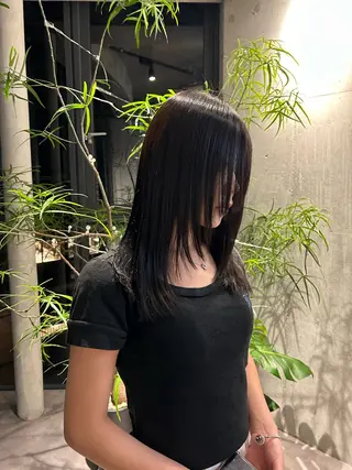 ミディアム 葉月/ボブ/ 透明感カラー／中目黒のヘアスタイル