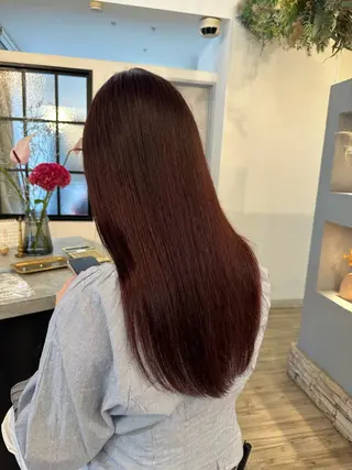 セミロング カラー sato ayaka ｜透明感カラー🫧のヘアスタイル