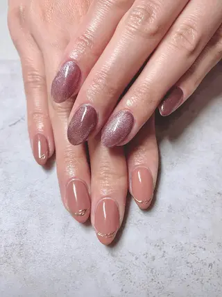 ミディアム cattleya nailのネイルデザイン