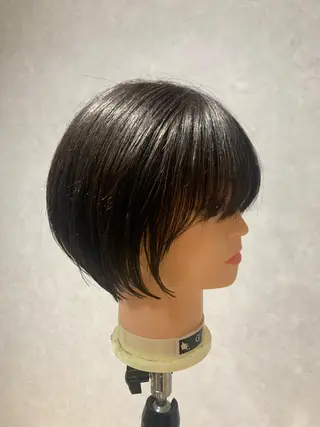 ショート 👑毛流れ、艶髪◉ 縮毛矯正錦糸町ヒガシのヘアスタイル