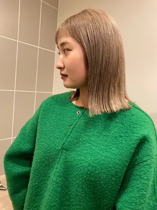 ミディアム カラー Fuka🫧 カットモデル募集中のヘアスタイル