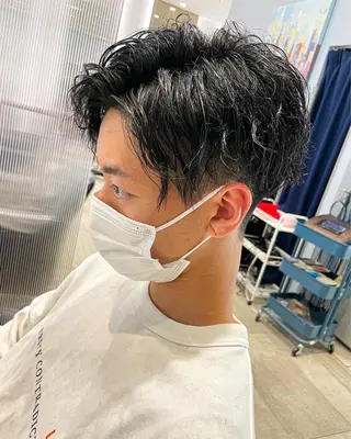 パーマ メンズ アースセンター南所属・大引 優のヘアスタイル