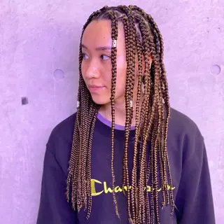 ロング カラー パーマ ヘアアレンジ キッズ ネイル マツエク・マツパ 中元 淳のヘアスタイル