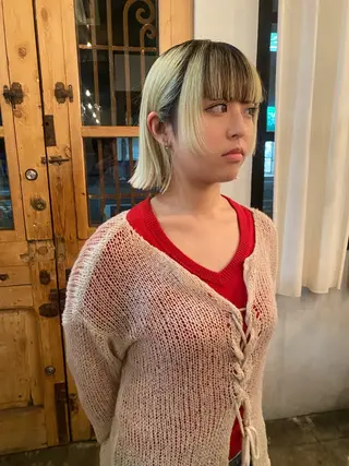 ショート レイヤーカット/ ダブルカラー/櫻井のヘアスタイル