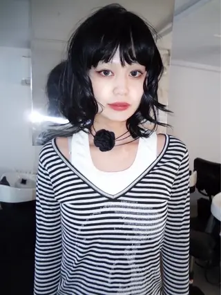 ミディアム カラー 早川 豪のヘアスタイル