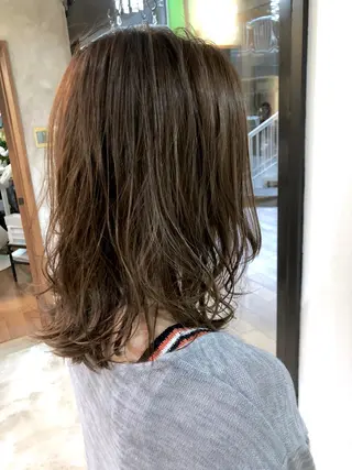 セミロング カラー 松村 崇弘のヘアスタイル
