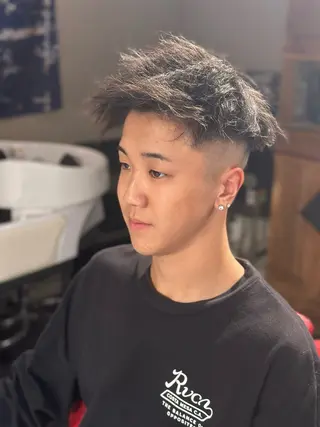 パーマ メンズ SON＆MARLEY'S BAR BER所属・Yu gaのヘアスタイル