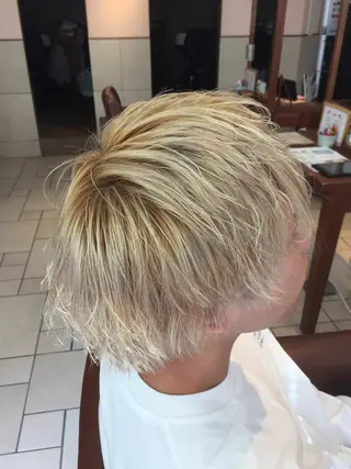 ショート カラー パーマ ヘアアレンジ メンズ メンズパーマの巨匠 鈴木純のヘアスタイル