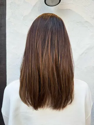 セミロング 艶カラー🕊️ ✴︎Yukari✴︎のヘアスタイル