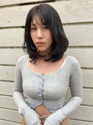 ミディアム カラー ヘアアレンジ SALOWIN恵比寿所属・ヘッドスパで脳を 整える✨chacoのヘアスタイル