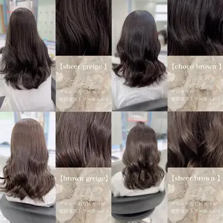 セミロング カラー ヘアアレンジ Ella所属・nana【艶髪】/ レイヤー/縮毛矯正のヘアスタイル