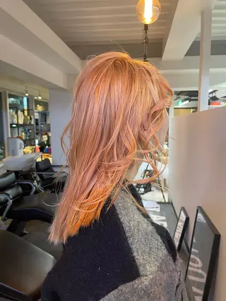 セミロング カラー パーマ ヘアアレンジ メンズ キッズ ネイル マツエク・マツパ アイブロウ ゆうか/ カットモデル募集のヘアスタイル