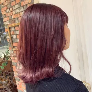 ミディアム カラー "小顔カット" Fuko.のヘアスタイル