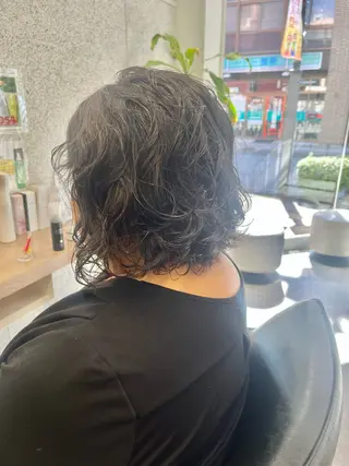 ショート カラー パーマ 🍓艶髪/艶カラー ハイトーン/しんたにのヘアスタイル